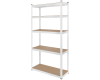 Regał magazynowy metalowy 180x90x40 cm biały Rebel