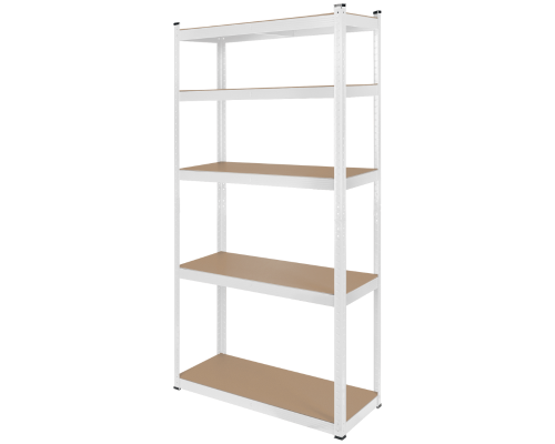 Regał magazynowy metalowy 180x90x40 cm biały Rebel