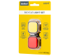 Zestaw lampek rowerowych LED USB 2szt przód tył Rebel URZ3492