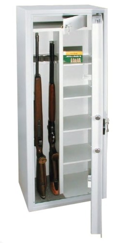 Bezpieczny sejf na broń z półkami S1 HIT OLIMP 5 certyfikowany