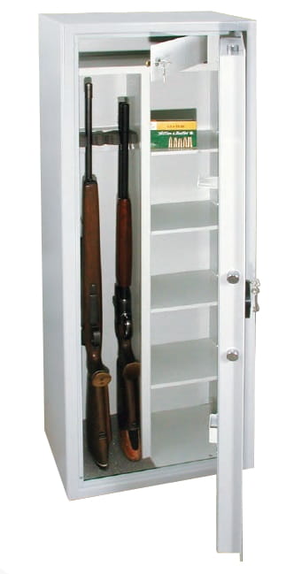 Bezpieczny sejf na broń z półkami S1 HIT OLIMP 5 certyfikowany