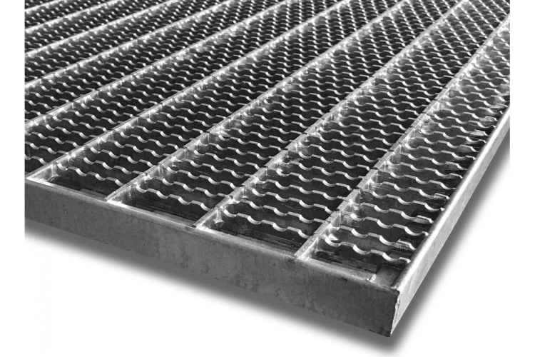 Wycieraczka krata stalowa pod drzwi ocynk 60x40 cm