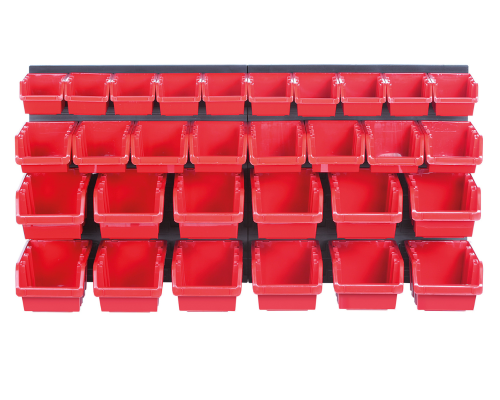 Zestaw ścianka narzędziowa i 30 kuwet warsztatowych Orderline