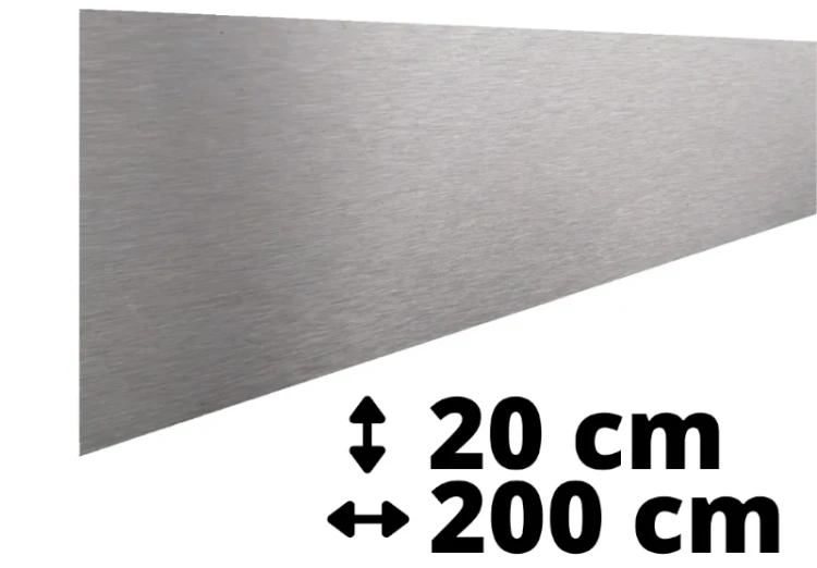 Odbojnica stal nierdzewna 20x200 cm