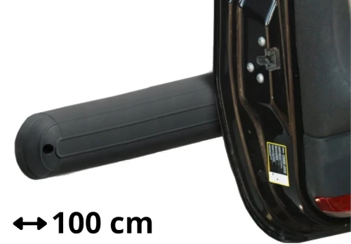 Ogranicznik gumowy na ścianę 100 cm czarny