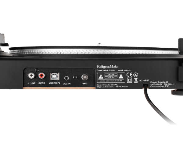 Gramofon adapter do płyt winylowych Kruger&Matz TT-501