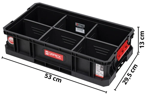 Skrzynka na narzędzia bez pokrywy Qbrick System Two Box 100 Flex - wymiary