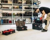 rozłozony zestaw skrzynek narzędziowych Qbrick System Two Cart Set Plus - aranzacja