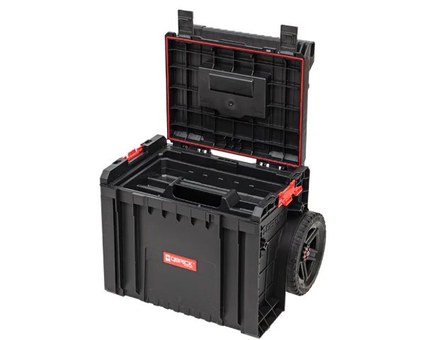 Skrzynka na narzędzia na kołach Qbrick system PRO Cart 2.0 Plus - otwarta