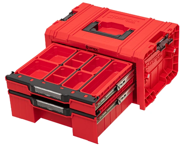 Organizer na narzędzia z szufladami PRO Drawer 2 Expert RED Ultra HD