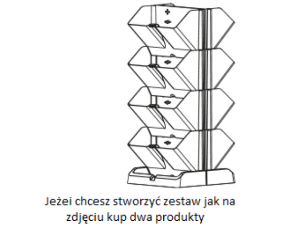 Ogród wertykalny stojący Mini Cascade 4x1L