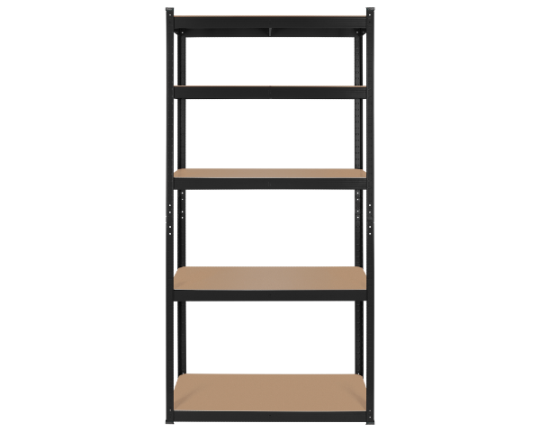 Regał magazynowy metalowy 180x90x40 cm czarny Rebel