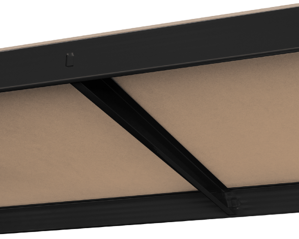 Regał magazynowy metalowy 180x90x40 cm czarny Rebel