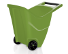 Wózek ogrodowy do liści ziemi śniegu 85 litrów Load&Go zielony