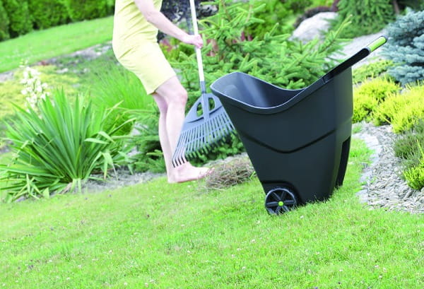 Duża taczka ogrodowa czarna 85 l Load&Go