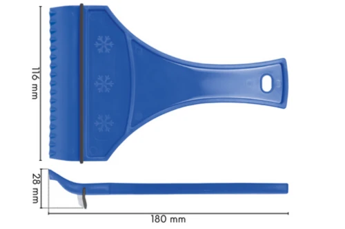 Skrobaczka do szyb Gerda IZS2 - wymiary