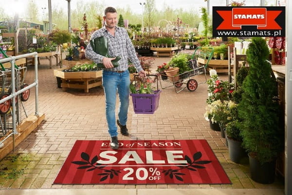 mata wejściowa z grafiką do sklepu