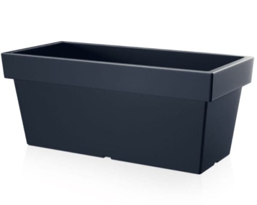 Doniczka prostokatna antracyt Lofly 39 cm