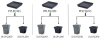Podstawka pod doniczke antracyt 16,5 cm Lofly Saucer Square dopasowanie
