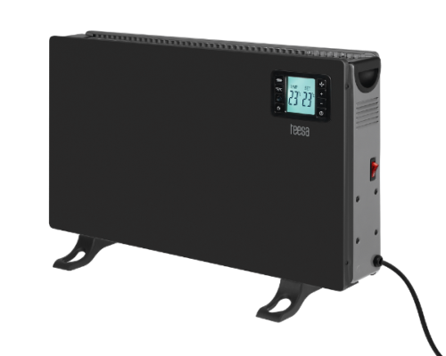 Grzejnik konwektorowy Teesa w kolorze czarnym TSA8054-B