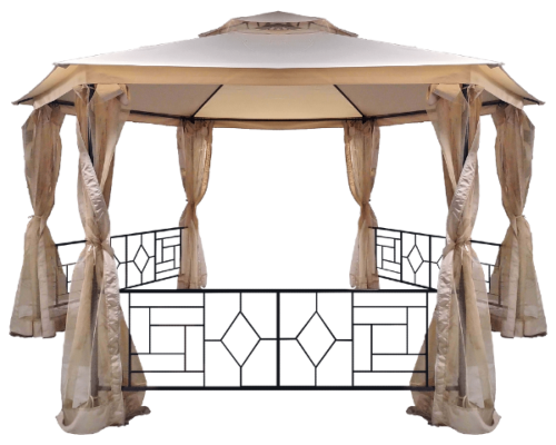 Pawilon ogrodowy sześciokątny 4 x 2,75 m Teesa Tokio