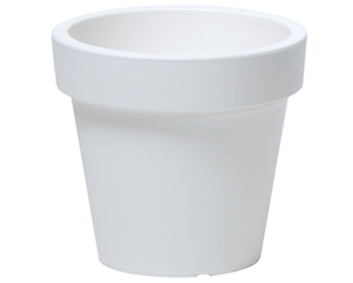 Donica okragla plastikowa biala 52 l Lofly Round