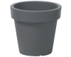Donica okragla plastikowa szara 52 l Lofly Round