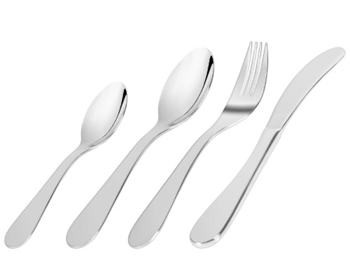 Sztucce dla dzieci 4 elementy zestaw Teesa TSA0146