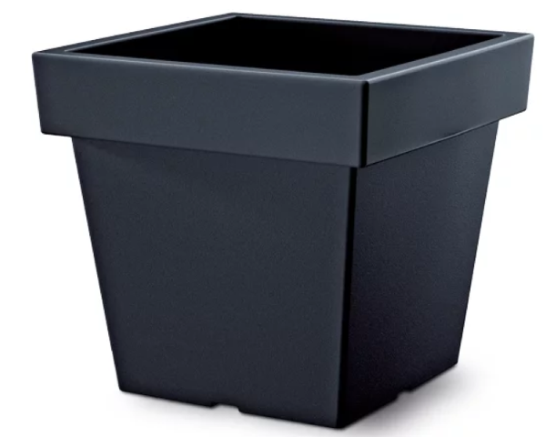 Doniczka kwadratowa15,2 l antracyt Lofly Square Low