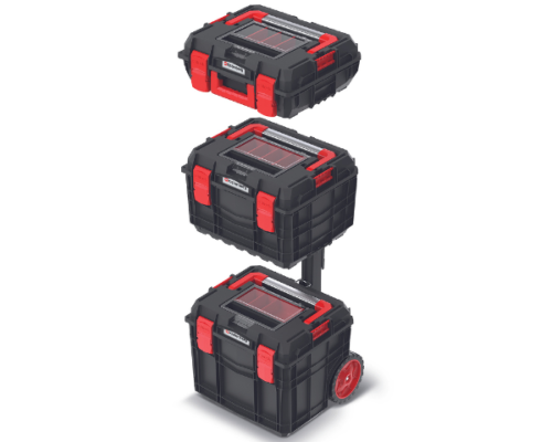 Zestaw skrzynek narzędziowych na kołach C-Block Alu Log set prezentacja