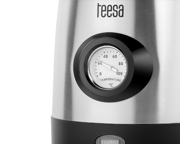 Czajnik elektryczny z termometrem stalowy 1,7L Teesa TSA1513
