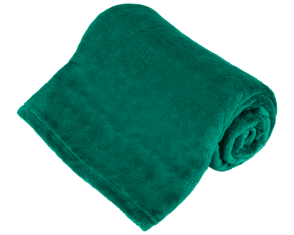 Koc polarowy 150x200 cm zielony Teesa