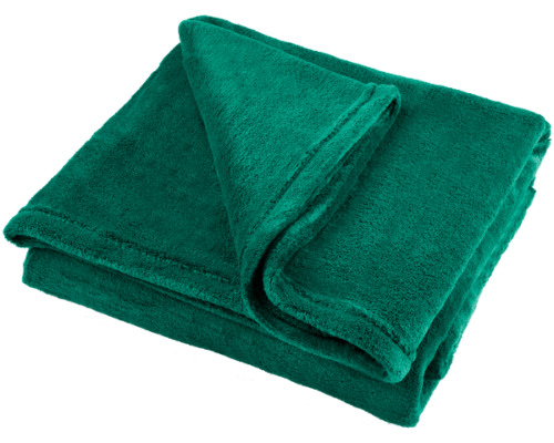 Koc polarowy 150x200 cm zielony Teesa