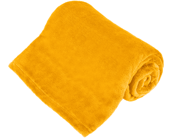 Koc polarowy 150x200 cm żółty Teesa