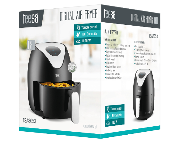 Frytkownica beztłuszczowa frytownica 1,8L LCD Teesa TSA8053