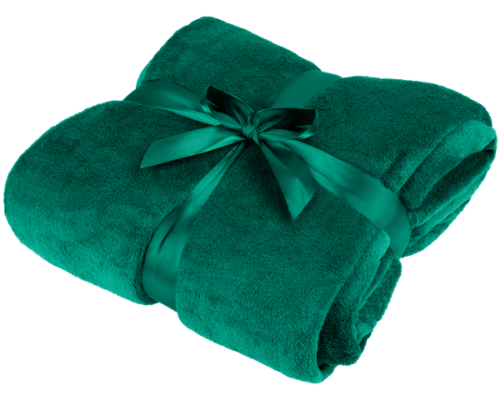 Koc polarowy 200x220 cm zielony Teesa