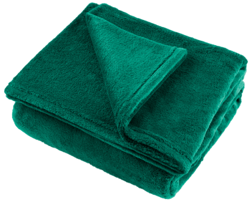 Koc polarowy 200x220 cm zielony Teesa