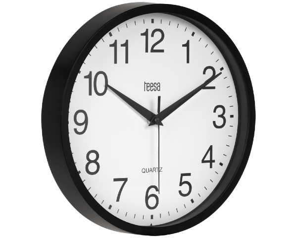 zegar okragly 20 cm czarny Teesa