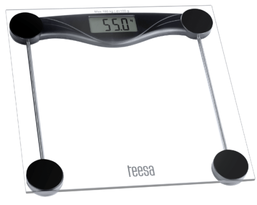 Elektroniczna waga łazienkowa szklana 180kg Teesa TSA0801