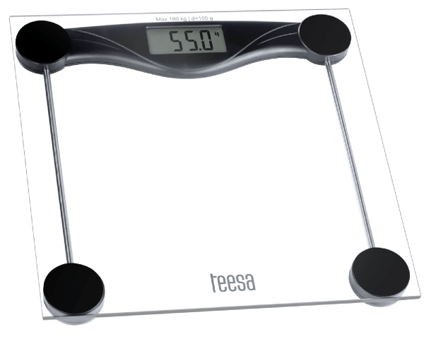 Elektroniczna waga łazienkowa szklana 180kg Teesa TSA0801