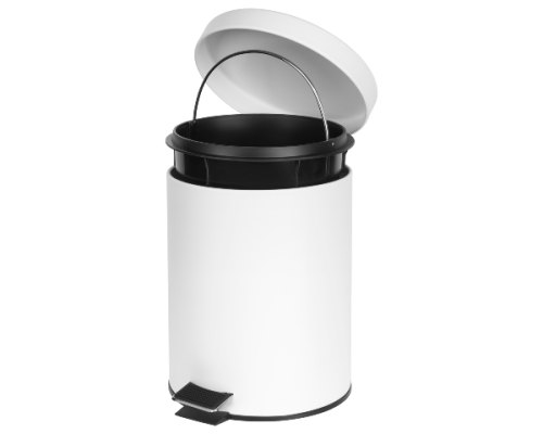 Kosz łazienkowy na śmieci 3L biały z wyjmowanym pojemnikiem