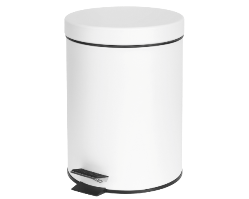 Kosz na śmieci łazienkowy 3L biały z wyjmowanym pojemnikiem