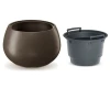 prosperplast donica okragla z wkladem heos eco wood