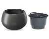 prosperplast donica okragla z wkladem 18L Heos Eco Wood