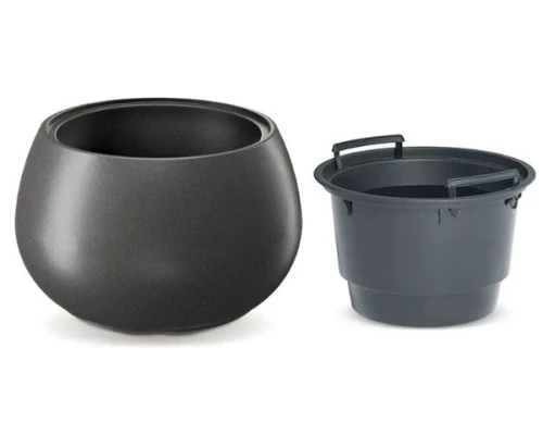 prosperplast donica okragla z wkladem 18L Heos Eco Wood