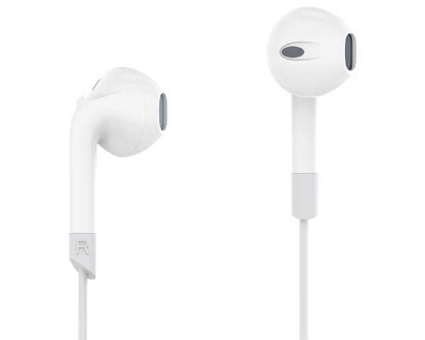 Słuchawki douszne z mikrofonem na USB-C białe Kruger&Matz C2