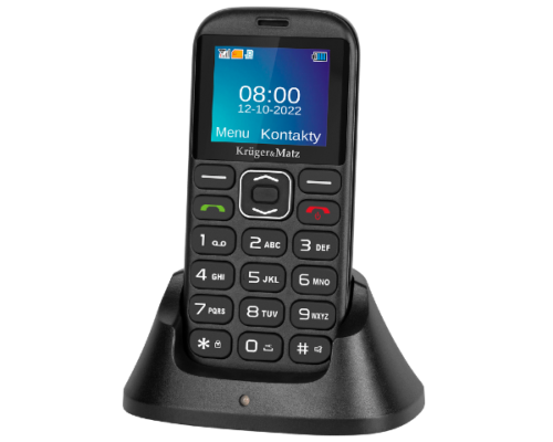 Telefon GSM dla seniora SOS duże klawisze Kruger&Matz Simple 921
