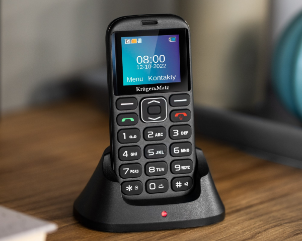 Telefon GSM dla seniora SOS duże klawisze Kruger&Matz Simple 921