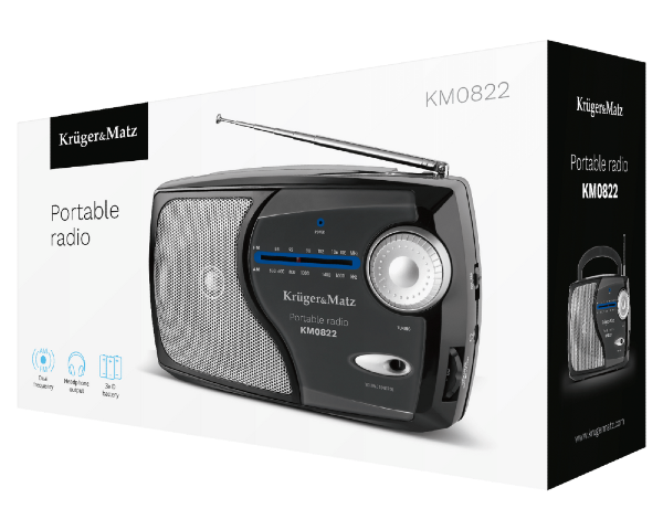 Radio przenośne analogowe AM FM Kruger&Matz KM0822