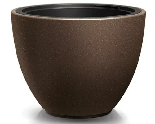 donica okragla 25 l z wkladem 18 l kawowa prosperplast heos eco wood